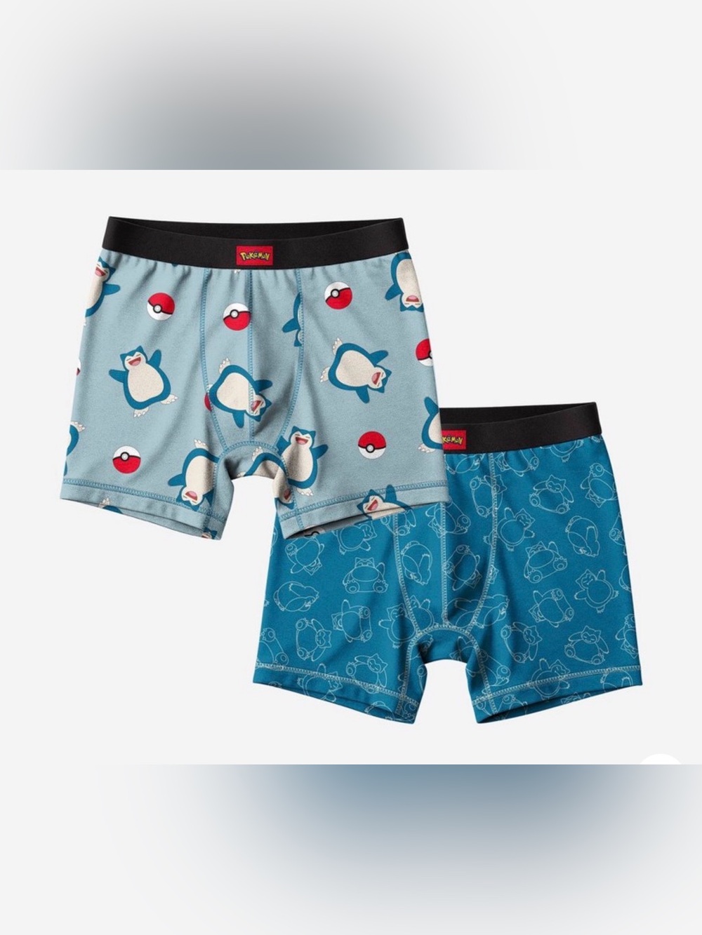 •BIOWORLD•NWT SNORLAX & POKÉMON BALLS LOGO BOXER BRIEFS SIZE LARGE